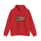 We The People distressed American flag Hoodie | Patriotic Constitution design - 250 USA Celebration