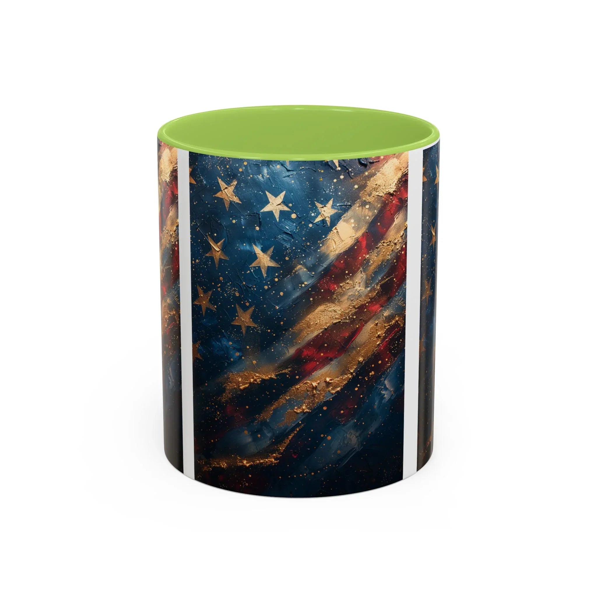 Vintage American Flag Mug | Accent Coffee Mug 11oz 15oz - 250 USA Celebration