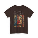 Stylish Retro-Printed Unisex Heavy Cotton Tee, Vintage Art Shirt, Casual Layering Top, Unique Gift for Art Lovers, Relaxed Fit Tee - 250 USA Celebration