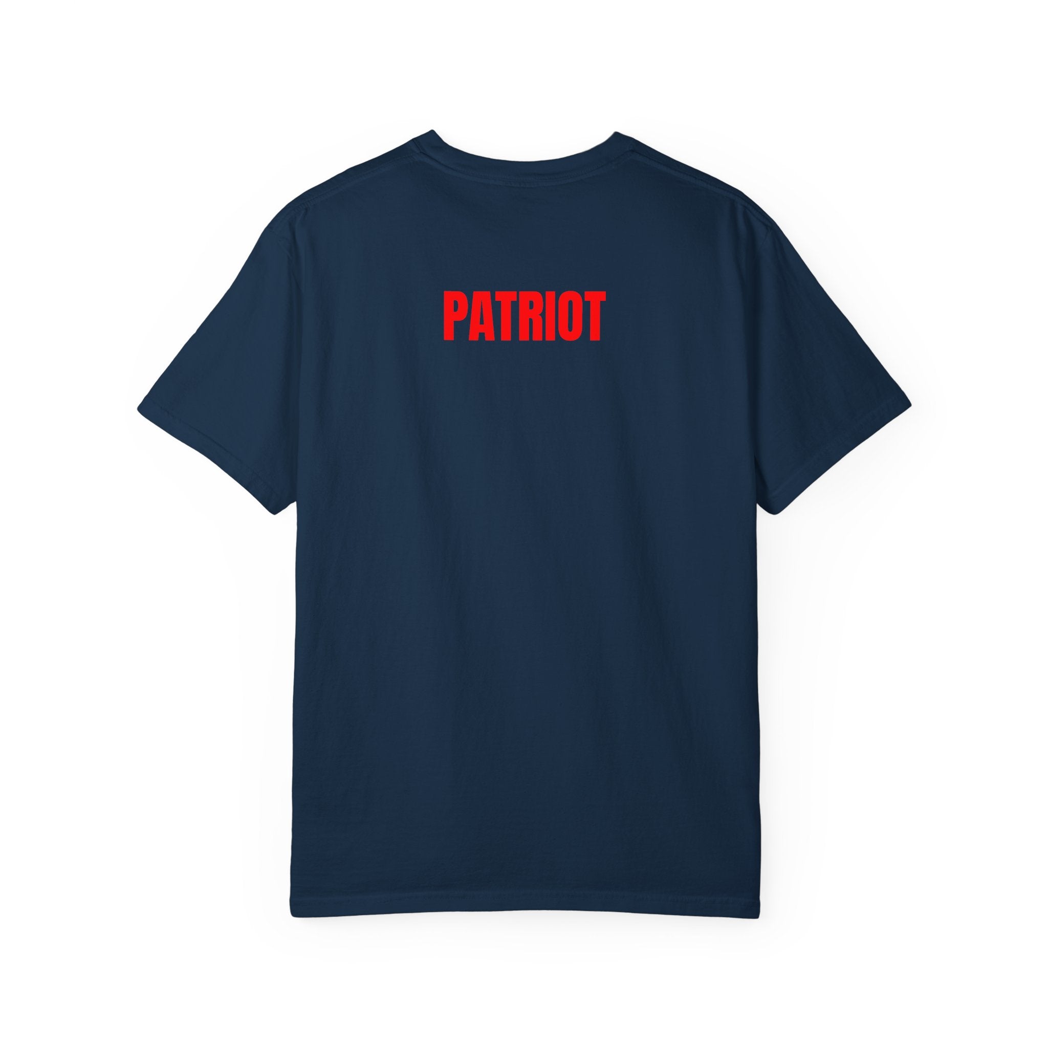 Patriot Graphic T-Shirt — Bold Red Text Tee for Patriotic Holidays