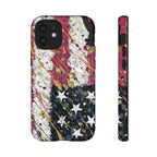 Abstract Drip American Flag Phone Case | Tough Case - 250 USA Celebration
