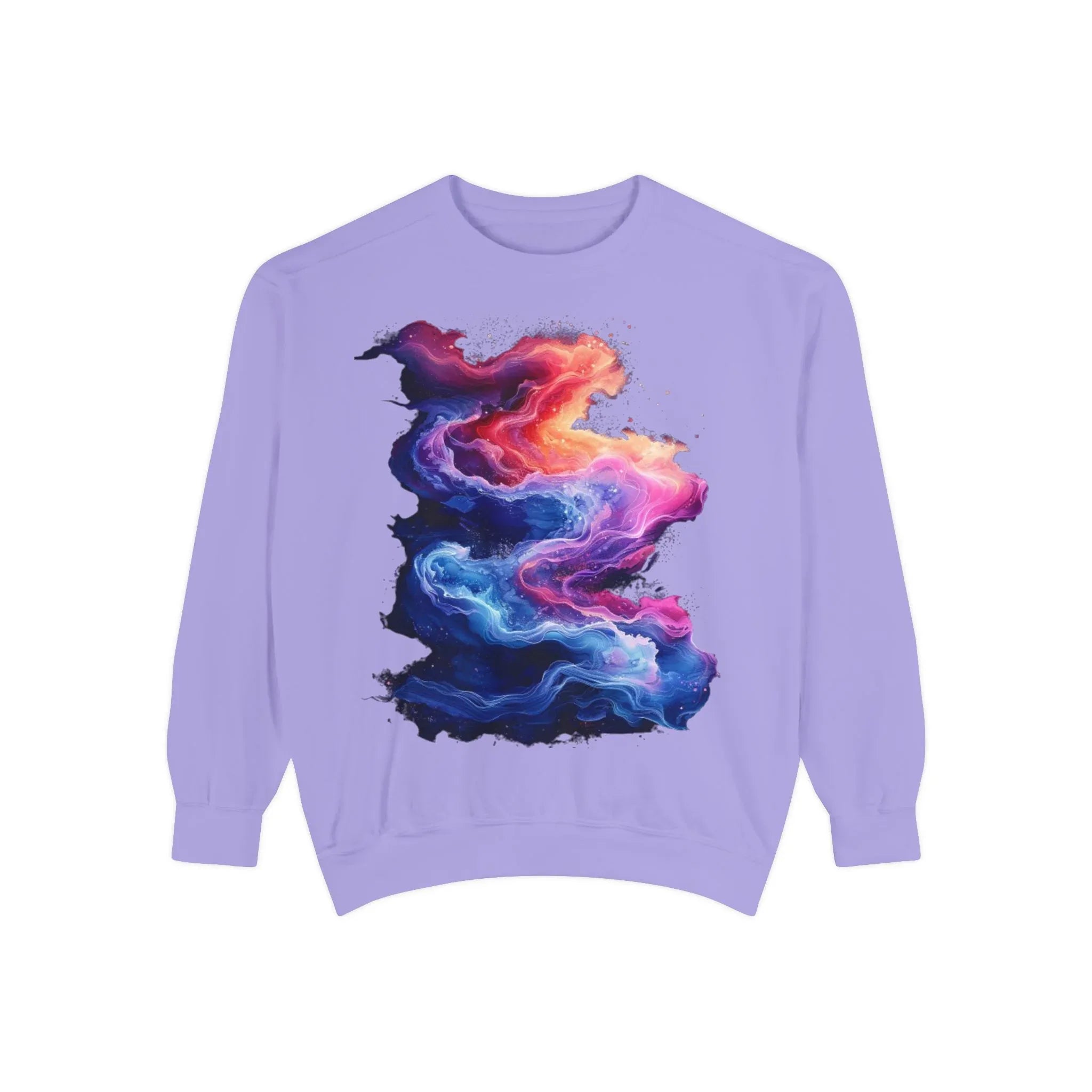 Hyper Bloom Fracture: Psychedelic tee with shattering florals in electric turquoise & magenta flares. Unisex trippy festival flair! - 250 USA Celebration