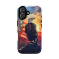 Patriotic Eagle Magnetic Phone Case, Tough Phone Covers, Americana Gifts, Unique Cell Phone Case, Fourth of July, Veterans Day - 250 USA Celebration