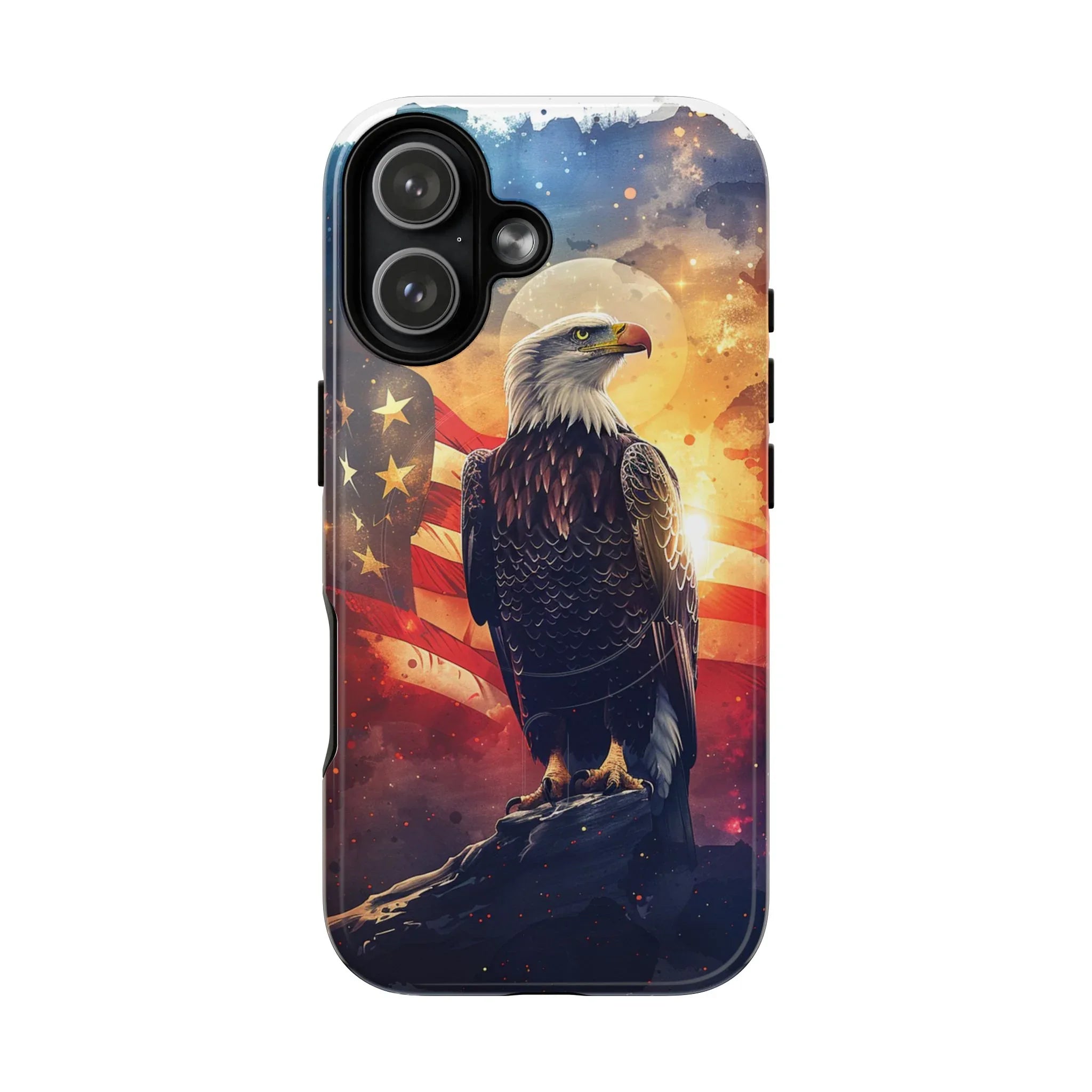 Patriotic Eagle Magnetic Phone Case, Tough Phone Covers, Americana Gifts, Unique Cell Phone Case, Fourth of July, Veterans Day - 250 USA Celebration