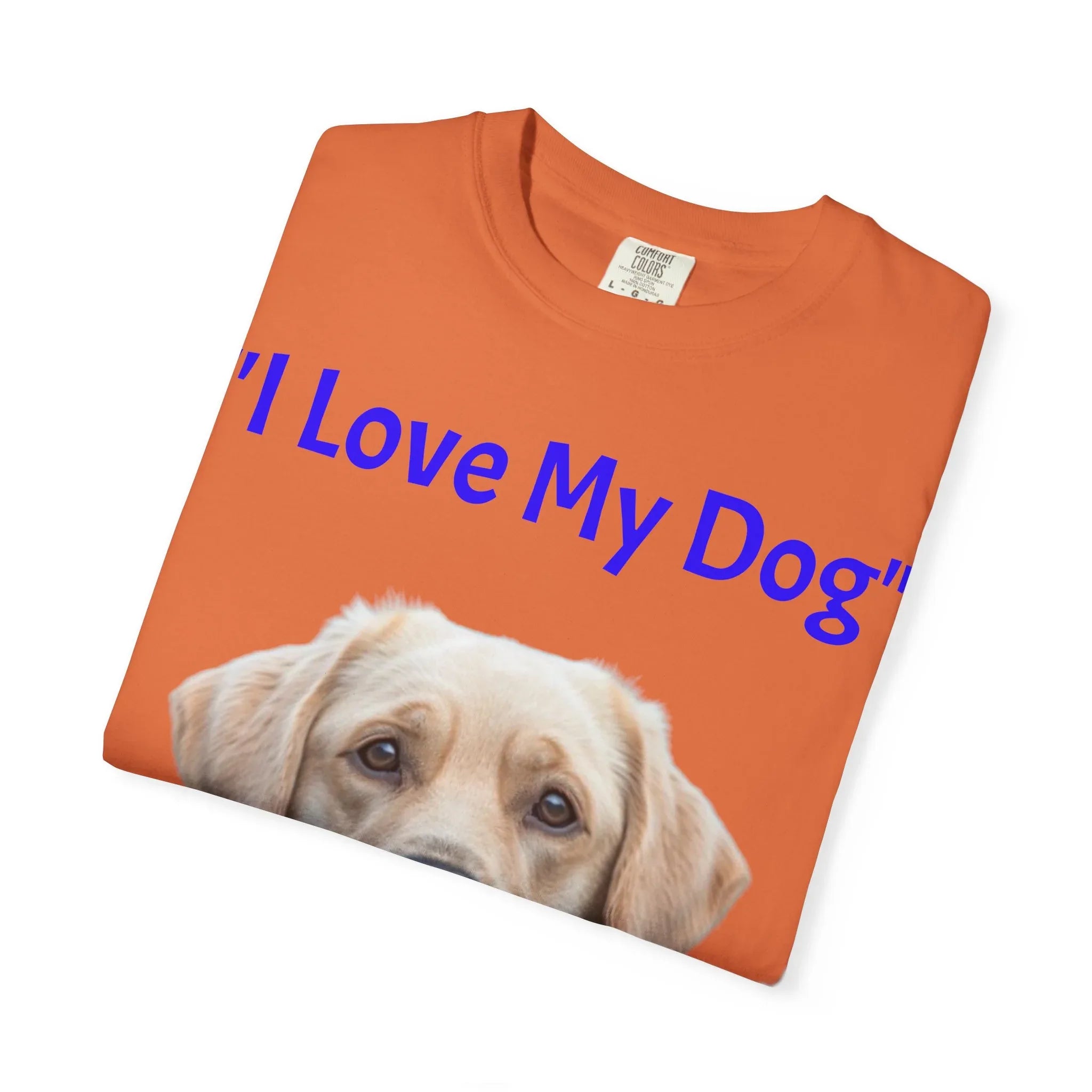 I Love My Dog Labrador Portrait T-shirt | Dog Lover Tee - 250 USA Celebration