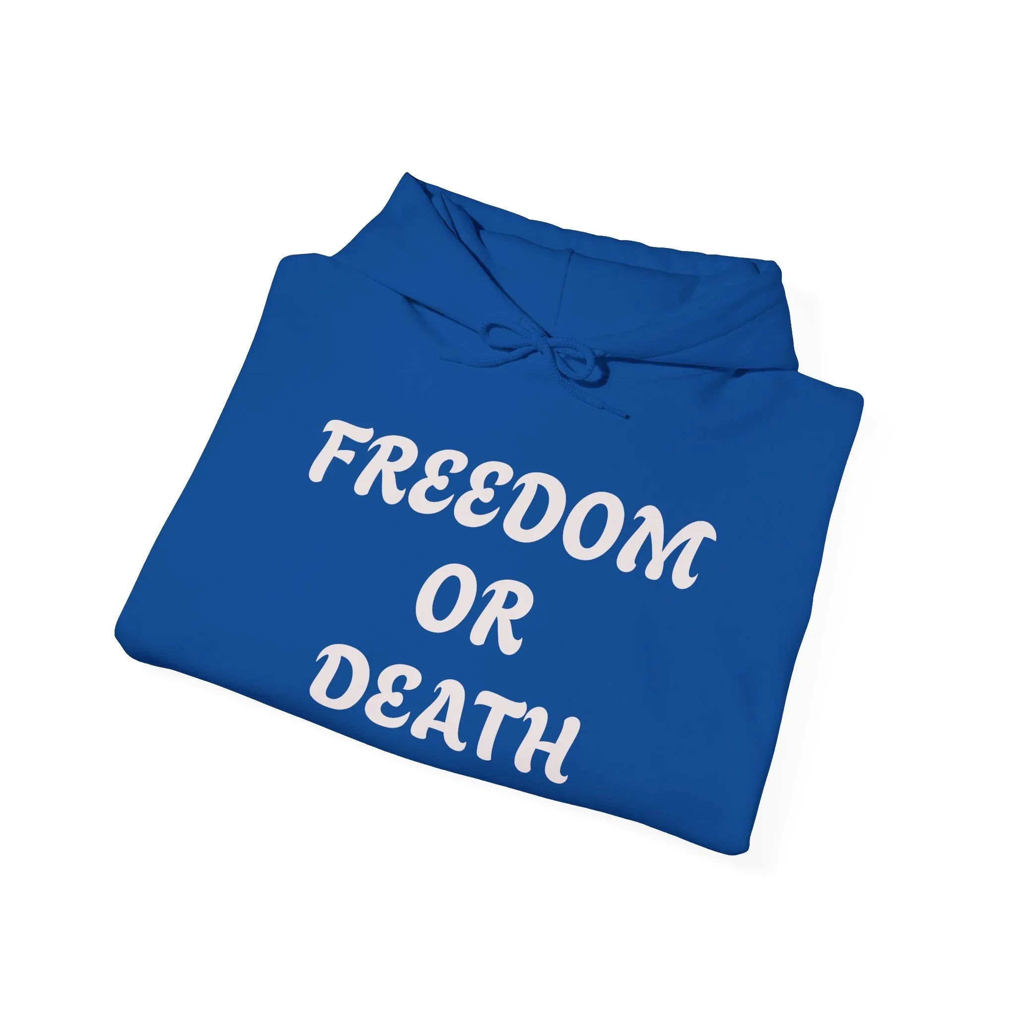 Freedom or Death Hoodie | Slogan Black Hooded Sweatshirt - 250 USA Celebration