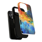 Abstract Colorful Swirl Phone Case | Tough Protective iPhone Cover - 250 USA Celebration