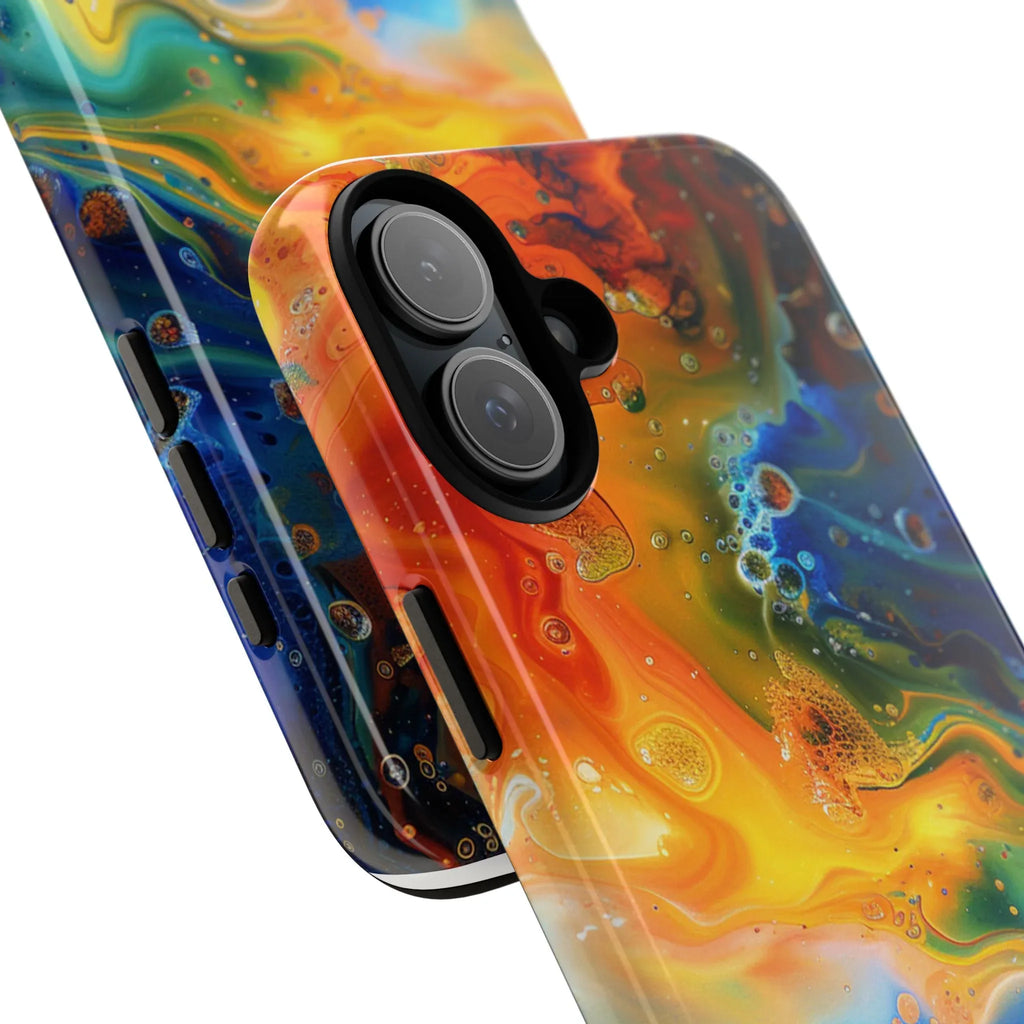 Abstract Colorful Swirl Phone Case | Tough Protective iPhone Cover - 250 USA Celebration