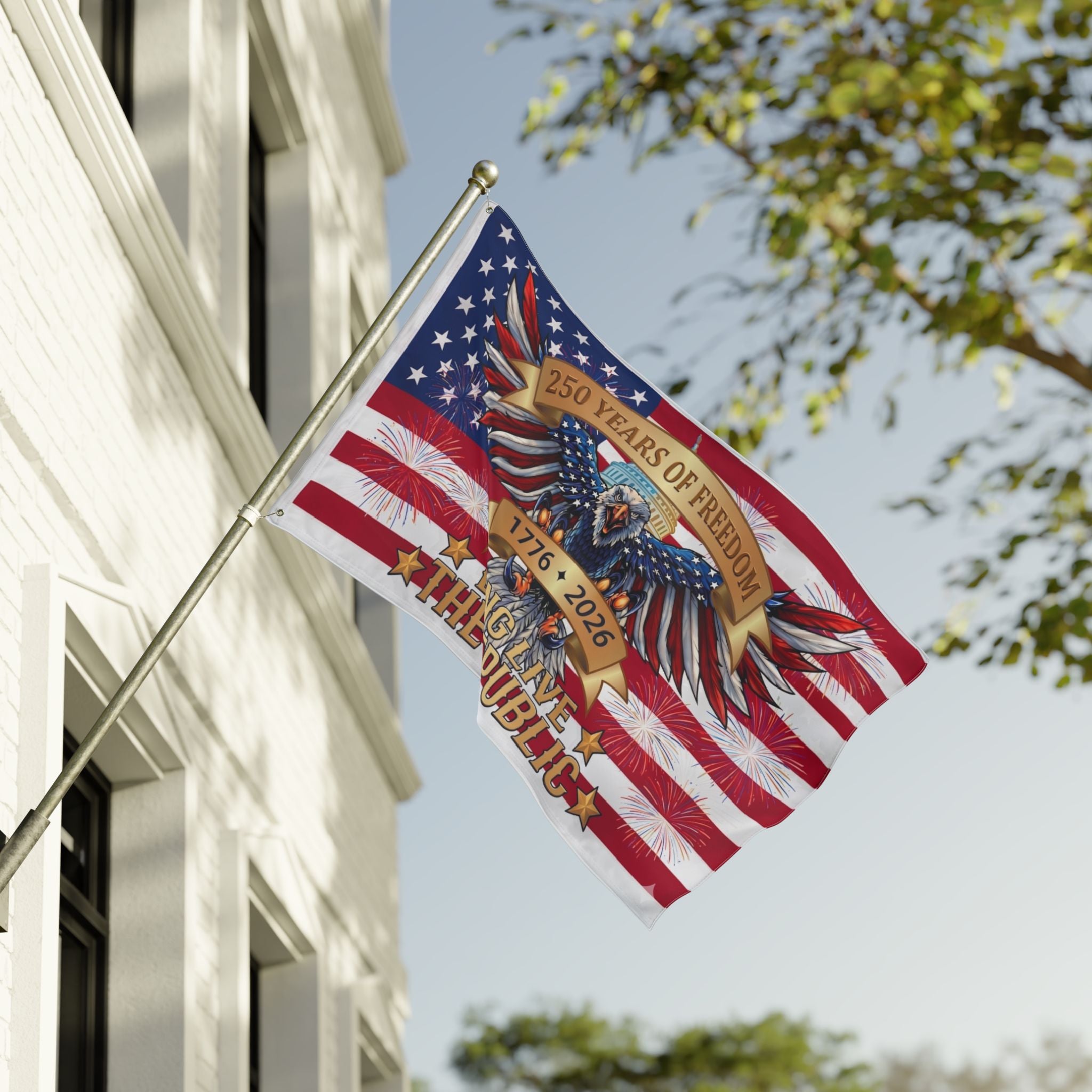 Official 250th Anniversary Double-Sided Flag 1776–2026