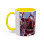 Festive Santa Candy Wonderland Mug | Holiday Santa Claus Candy Cane Forest - 250 USA Celebration