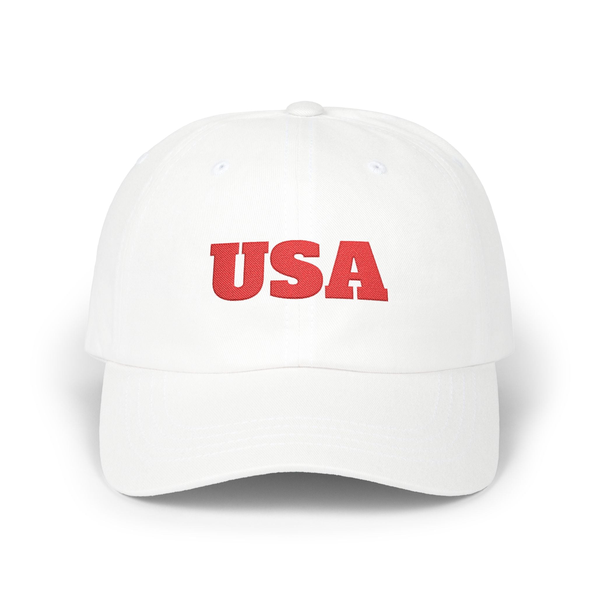 USA Embroidered Dad Cap — Classic Patriotic Baseball Hat