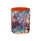 Festive Santa in Candy Wonderland mug | Holiday Christmas ceramic mug - 250 USA Celebration