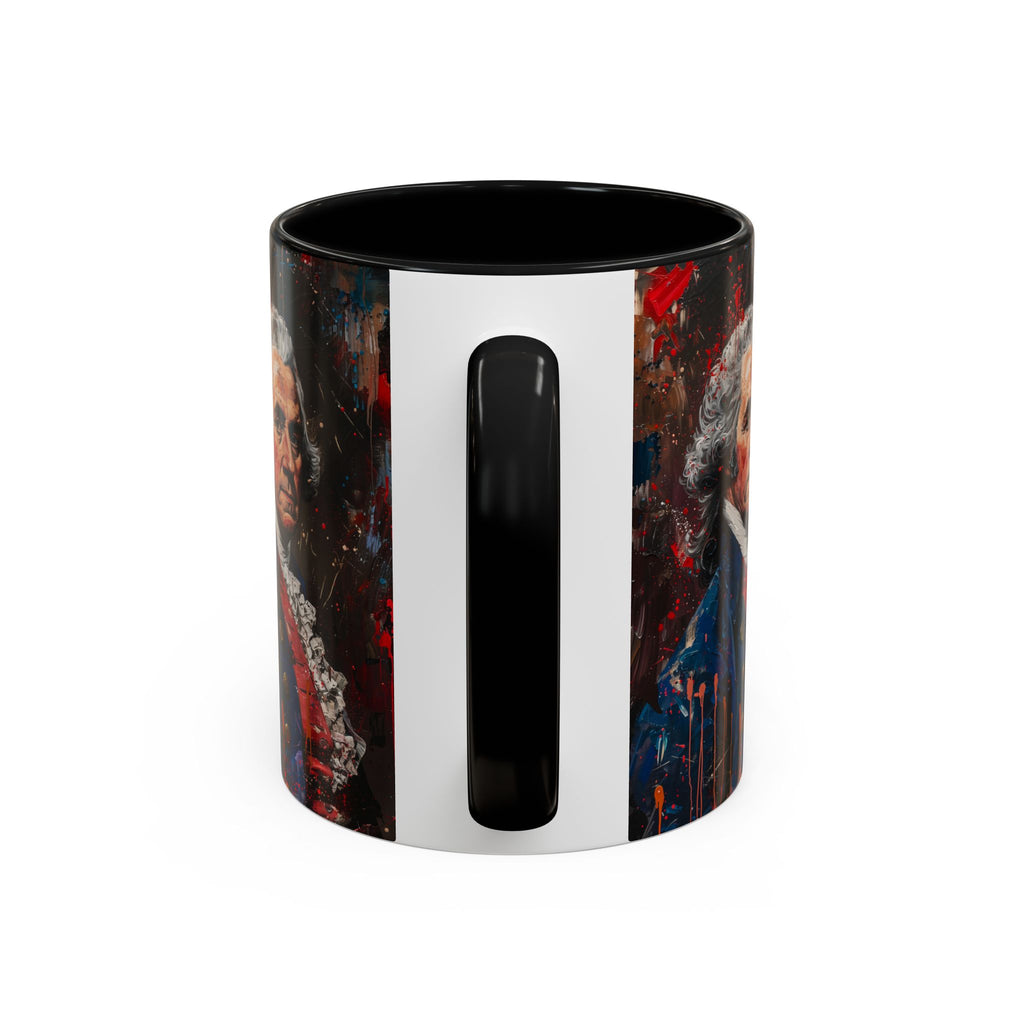 Historical Portrait Accent Mug — Patriotic Vintage-Style Coffee Cup