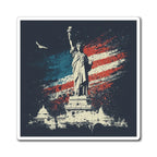 Statue of Liberty American Flag Magnet | Patriotic NYC Souvenir - 250 USA Celebration