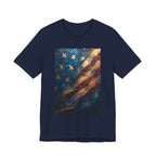 Patriotic Short Sleeve Tee, Unisex Casual Wear, Fourth of July Shirt, Independence Day Gift, Amercan Flag T-Shirt - 250 USA Celebration