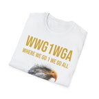 Where We Go One We Go All – Anniversary Gold Signature T-Shirt - Unisex Softstyle T-Shirt