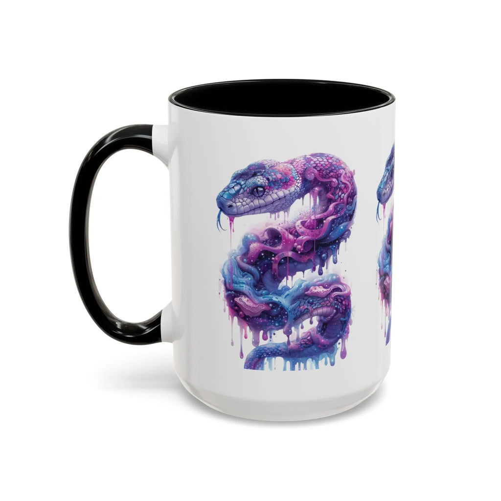 Psychedelic Ouroboros Snake Mug | Rainbow Galaxy Fractal Mushrooms - 250 USA Celebration