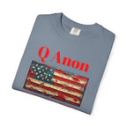 Q Anon WWG1WGA T-Shirt | American Flag Graphic Tee - 250 USA Celebration