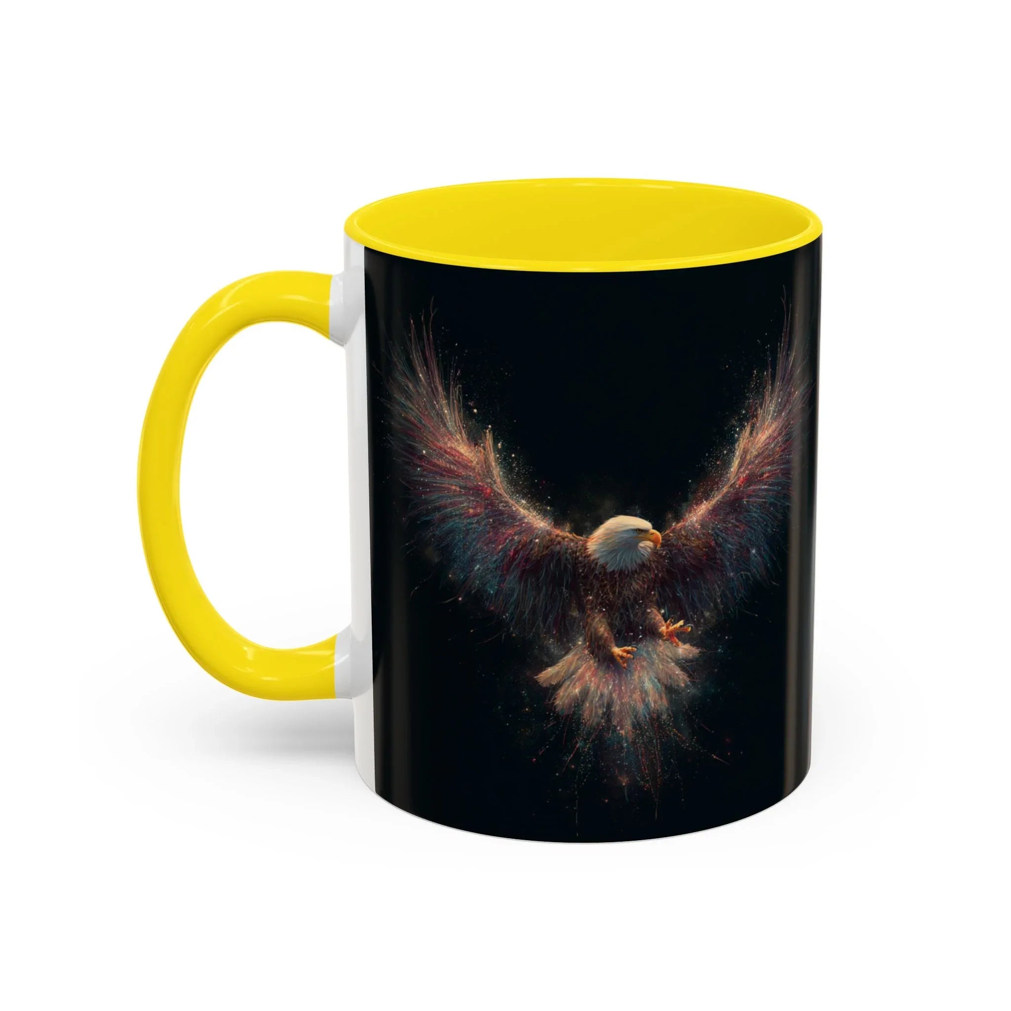 Fiery Flying Eagle Mug | Accent Coffee Mug 11oz 15oz - 250 USA Celebration