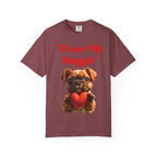 Cute French Bulldog Puppy Holding Red Heart T-shirt | Dog Lover Cartoon - 250 USA Celebration