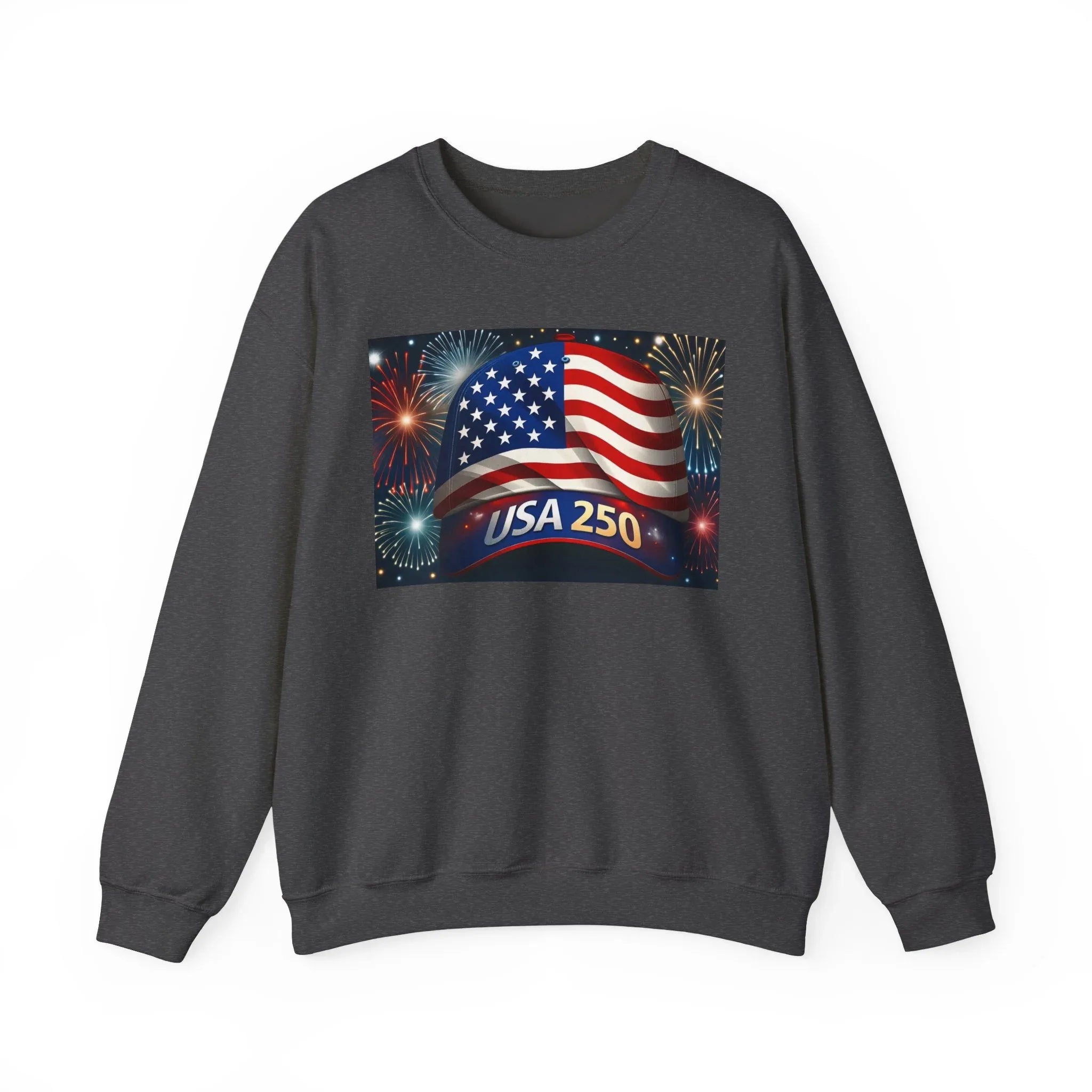 USA 250 American Flag Sweatshirt | 250th United States Celebration - 250 USA Celebration