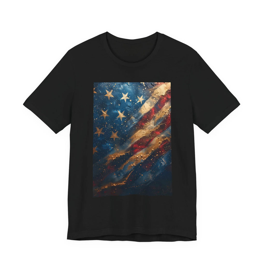 Patriotic Short Sleeve Tee, Unisex Casual Wear, Fourth of July Shirt, Independence Day Gift, Amercan Flag T-Shirt - 250 USA Celebration