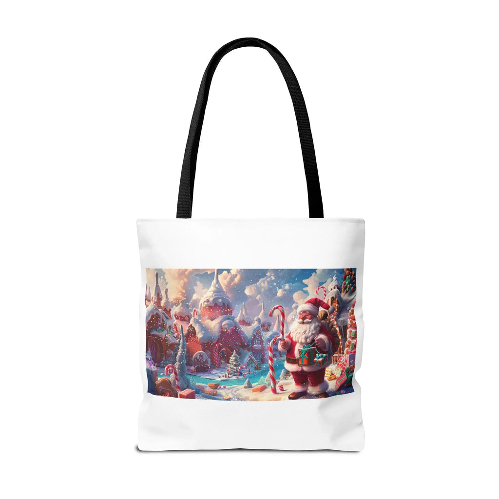 Santa Claus Holiday Tote Bag, AOP Printing, Christmas Gift Bag, Festive Shopping Tote, Fun Winter Accessories, Unique Holiday Item - 250 USA Celebration