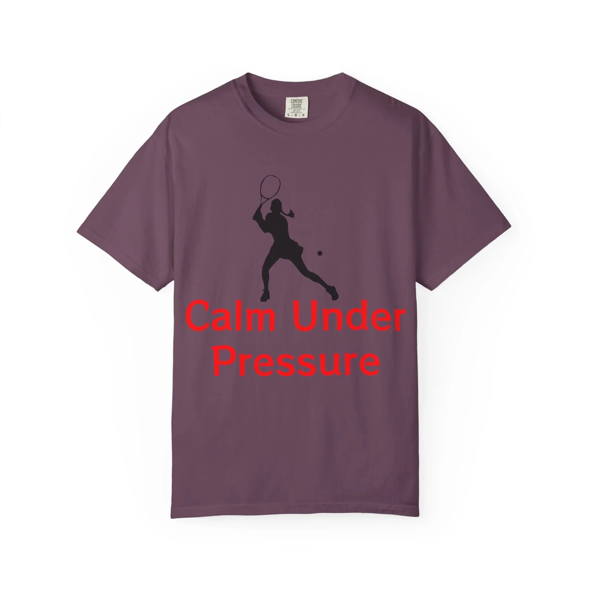 Calm Under Pressure Tennis Player T-shirt | Tennis Graphic Tee - 250 USA Celebration