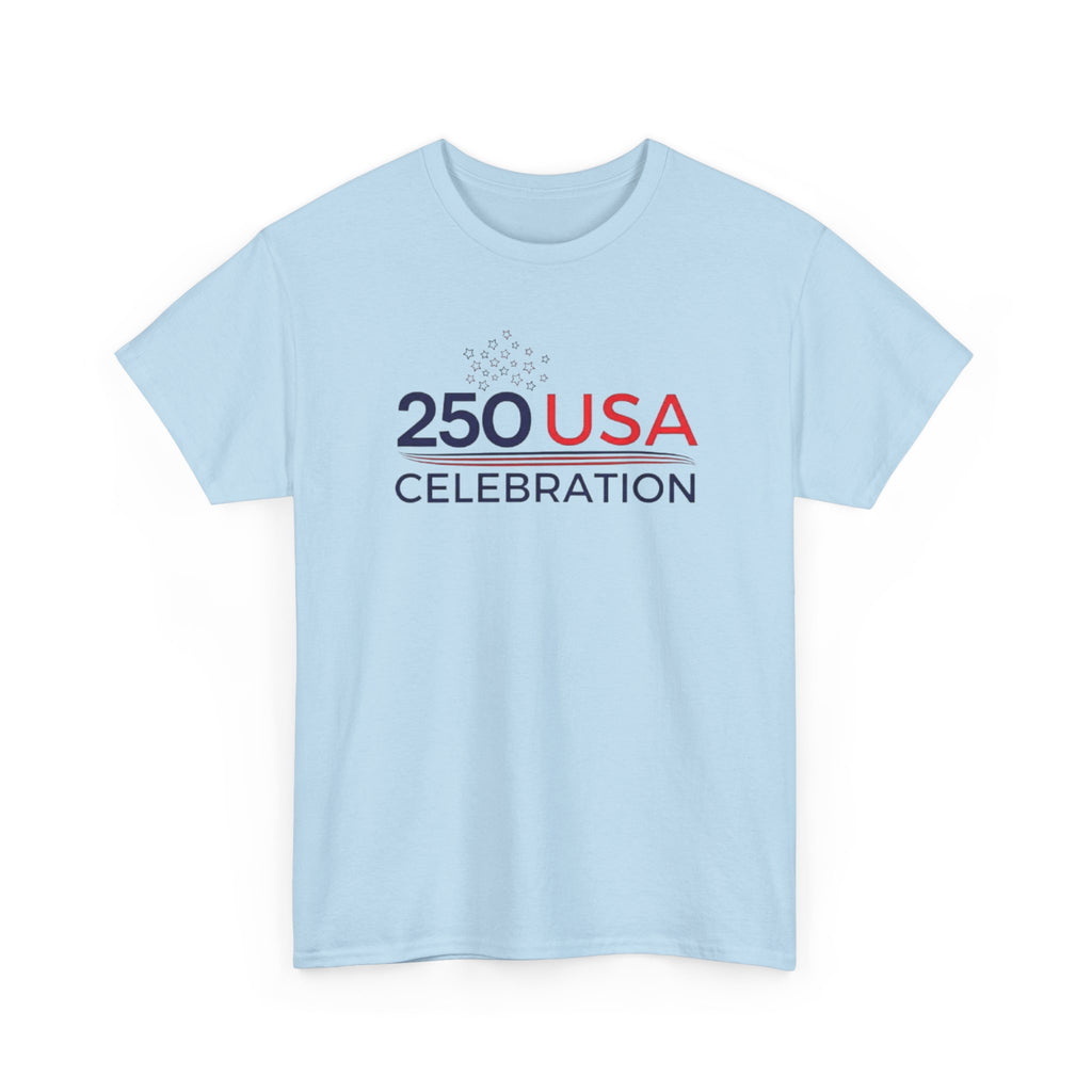 America 250 Tee Shirt | Official 250th Anniversary Edition - 250 USA Celebration Chest Logo Tee | Fourth of July Americana T-Shirt