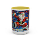 Colorful Mugs (11oz, 15oz) Santa Claus Coffee Cup, Santa Claus Coffee Mug - 250 USA Celebration
