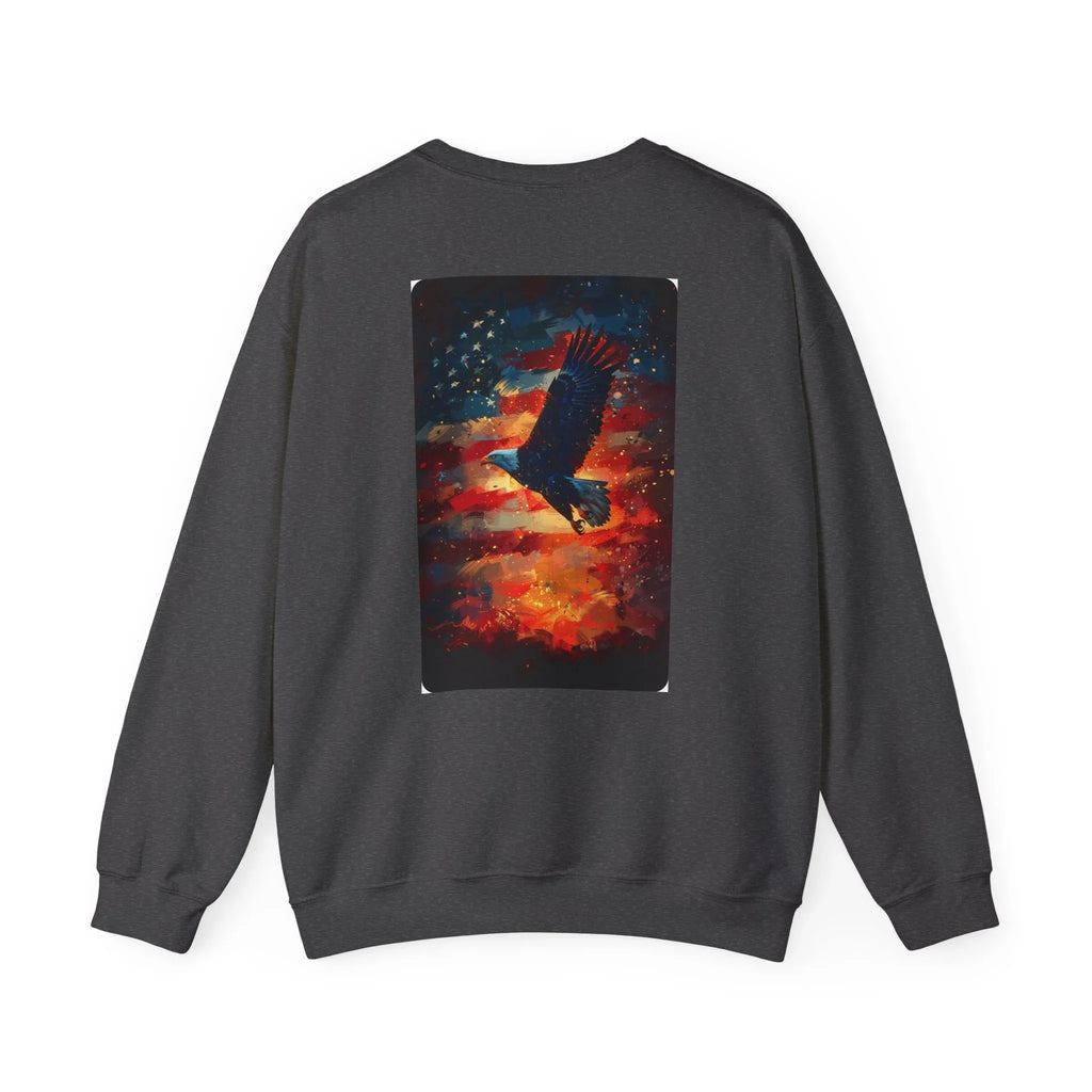 Patriotic American Crewneck Sweatshirt, USA Graphic Tees, Flag T-Shirts, Independence Apparel, Funny Patriotic Shirts, Custom American Tees - 250 USA Celebration