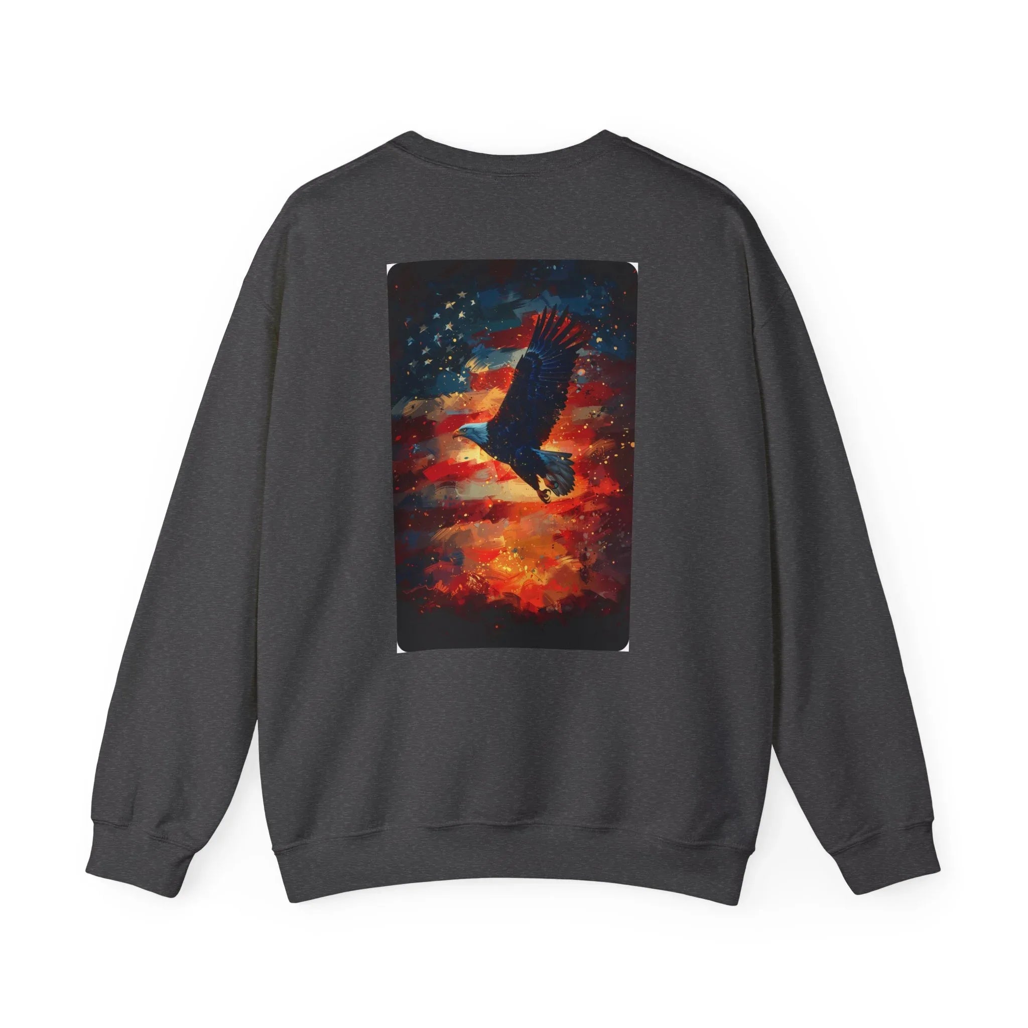 Patriotic American Crewneck Sweatshirt, USA Graphic Tees, Flag T-Shirts, Independence Apparel, Funny Patriotic Shirts, Custom American Tees - 250 USA Celebration