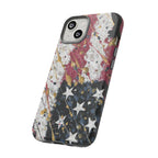 Abstract Drip American Flag Phone Case | Tough Case - 250 USA Celebration