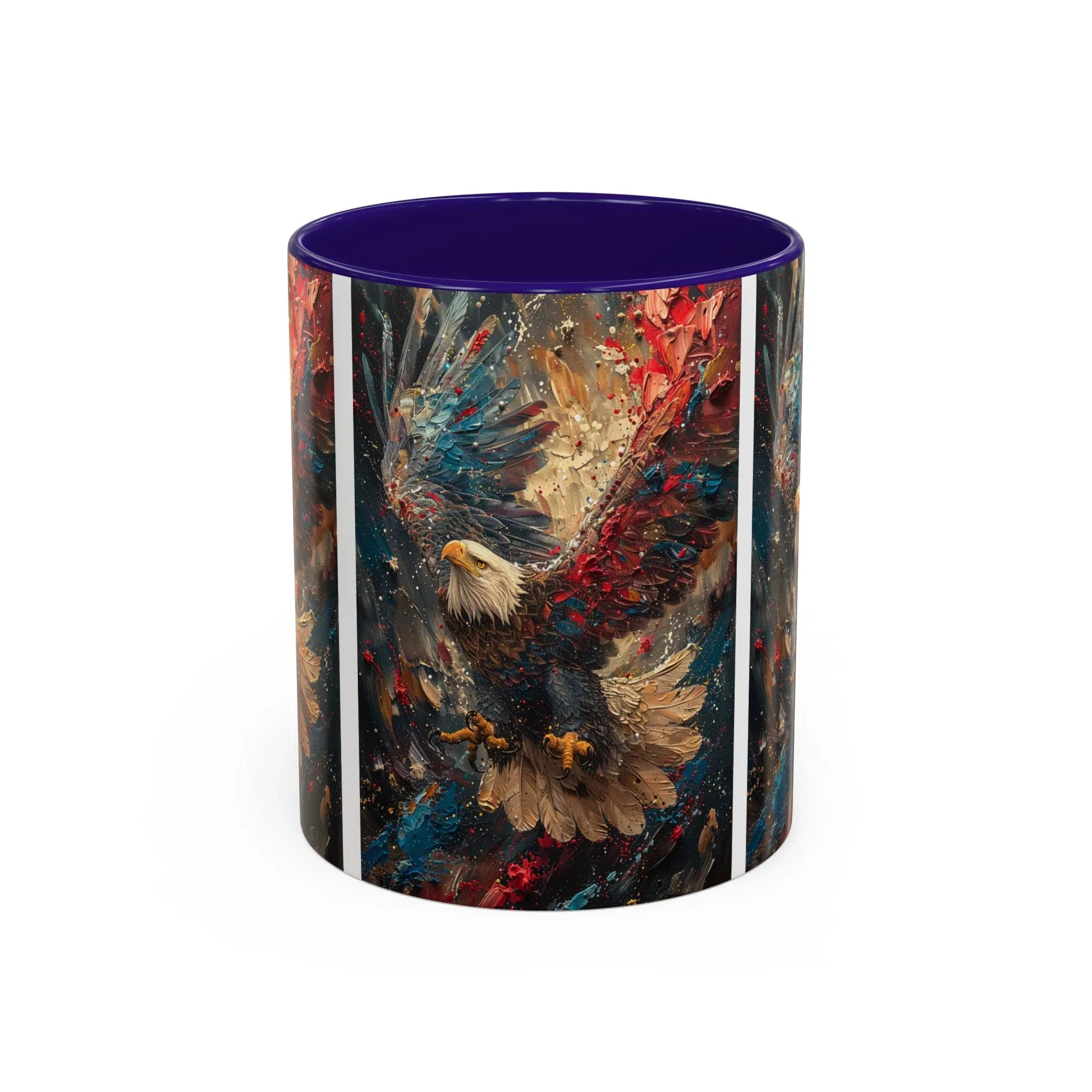 Colorful Mugs (11oz, 15oz) Patriotic Eagle Coffee Mug, American Eagle Coffee Cup - 250 USA Celebration