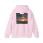 Romantic Sunset Hoodie with Hot Air Balloon, Unisex Sweatshirt for Valentines Day, Valentine's Day T-Shirts, Personalized Valentine's Gifts - 250 USA Celebration