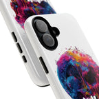 Colorful Drip Skull Phone Case | Hard Plastic Protective Case - 250 USA Celebration