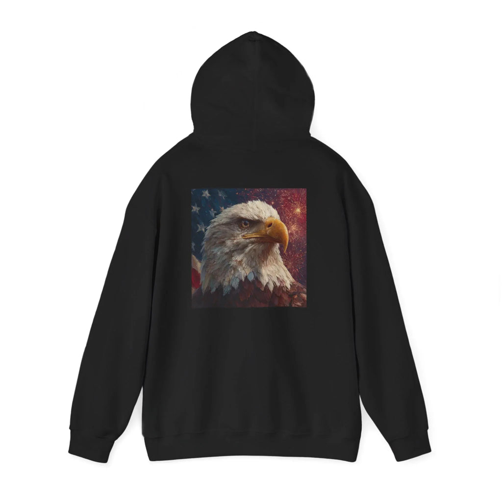 Patriotic American Hooded Sweatshirt, USA Graphic Tees, Flag T-Shirts, Independence Day Apparel, Funny Patriotic Shirts, Custom American Tee - 250 USA Celebration