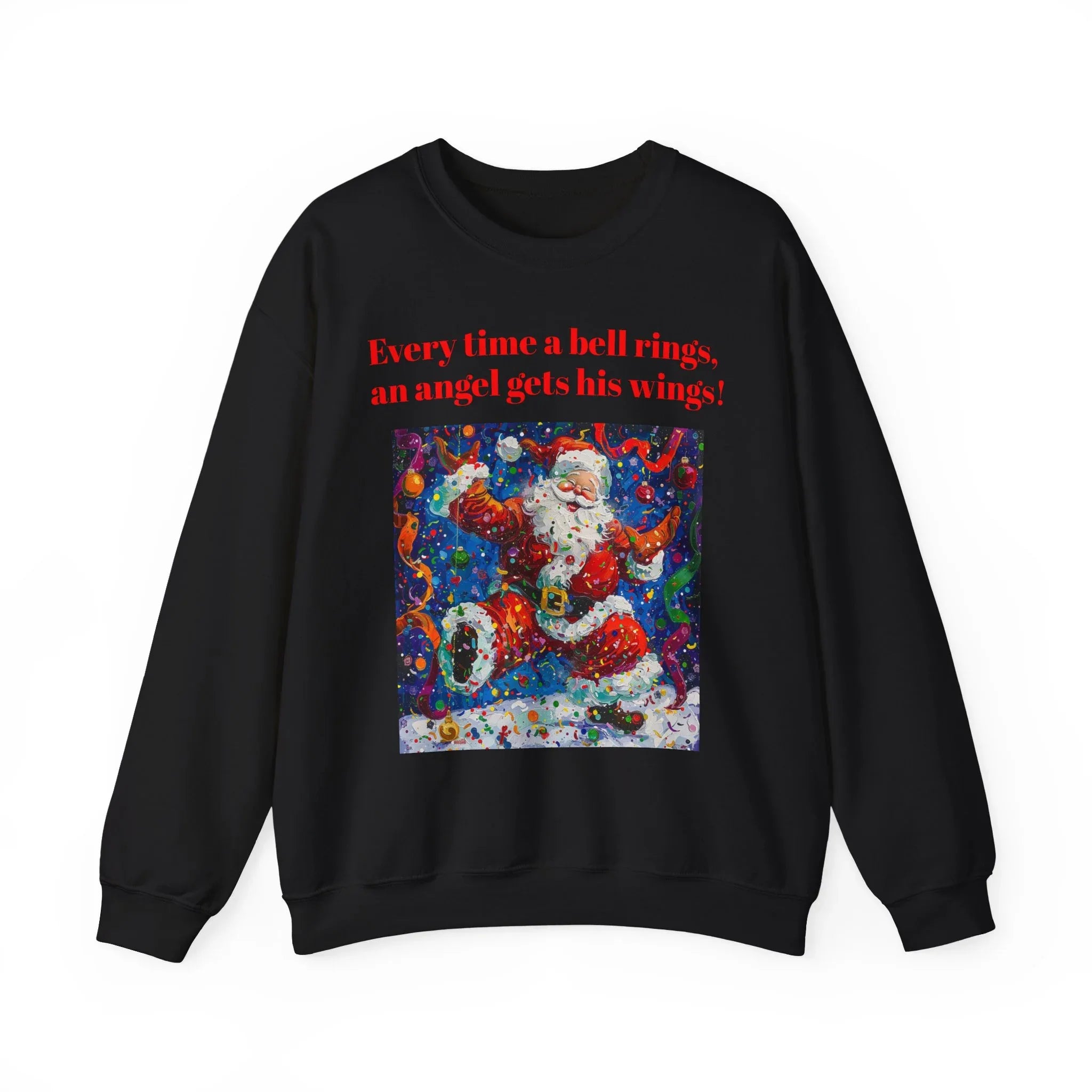 Festive Angel Sweatshirt, Cozy Holiday Crewneck, Christmas Apparel, Unique Gift, Winter Fashion - 250 USA Celebration