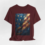 Patriotic Short Sleeve Tee, Unisex Casual Wear, Fourth of July Shirt, Independence Day Gift, Amercan Flag T-Shirt - 250 USA Celebration