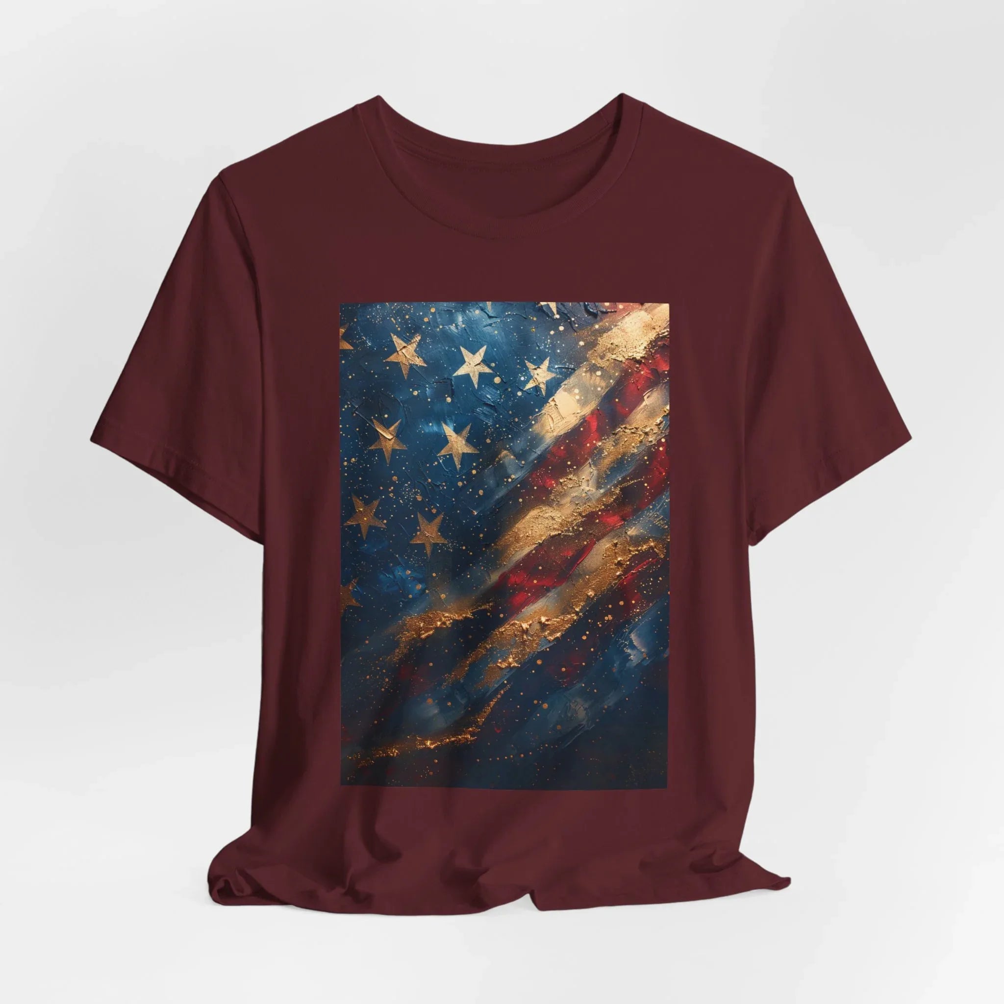Patriotic Short Sleeve Tee, Unisex Casual Wear, Fourth of July Shirt, Independence Day Gift, Amercan Flag T-Shirt - 250 USA Celebration