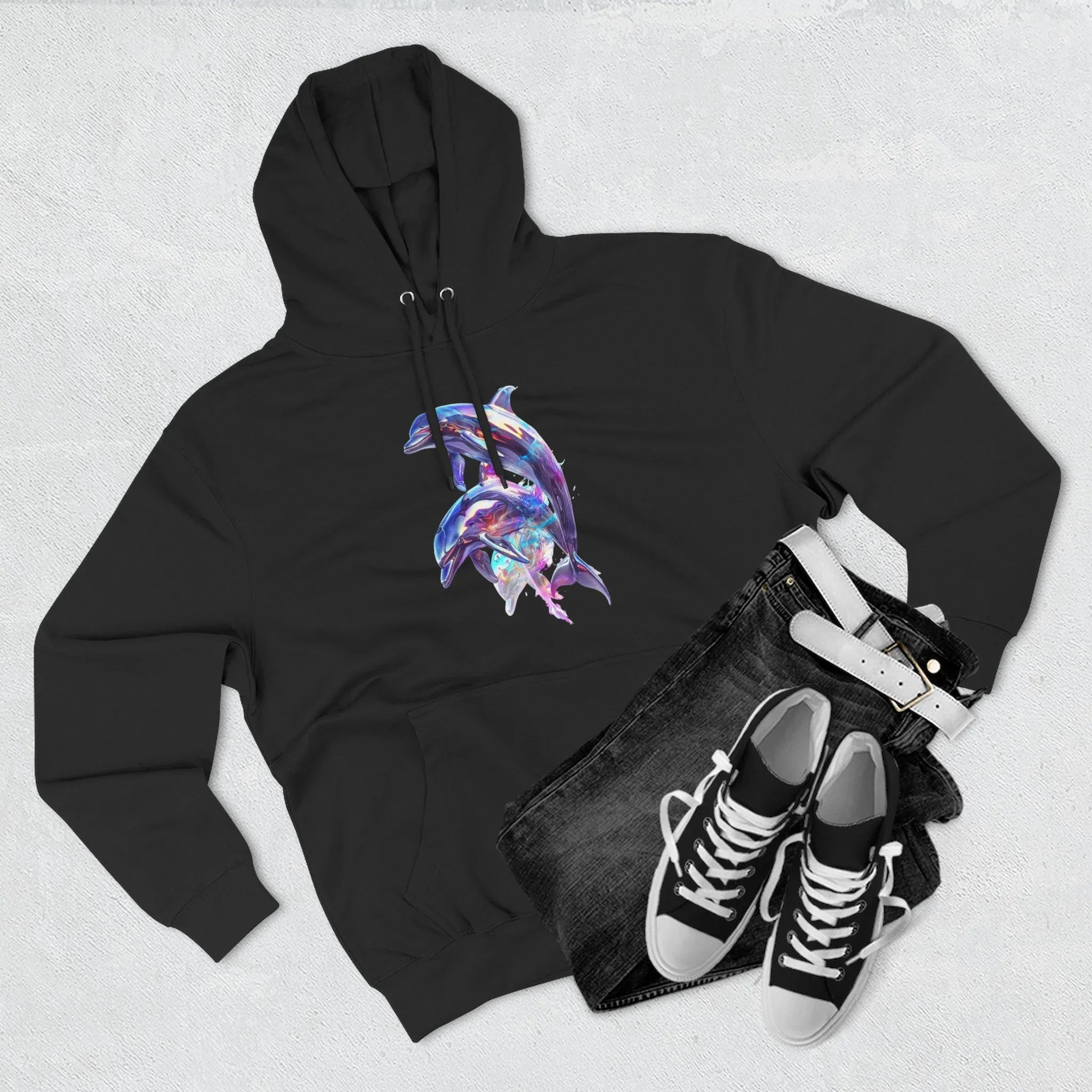 Colorful Peace Sign Floral Skull Hoodie | Psychedelic Peace Skull - 250 USA Celebration