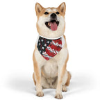 Grunge American Flag Pet Bandana Collar | Patriotic Dog Bandana - 250 USA Celebration