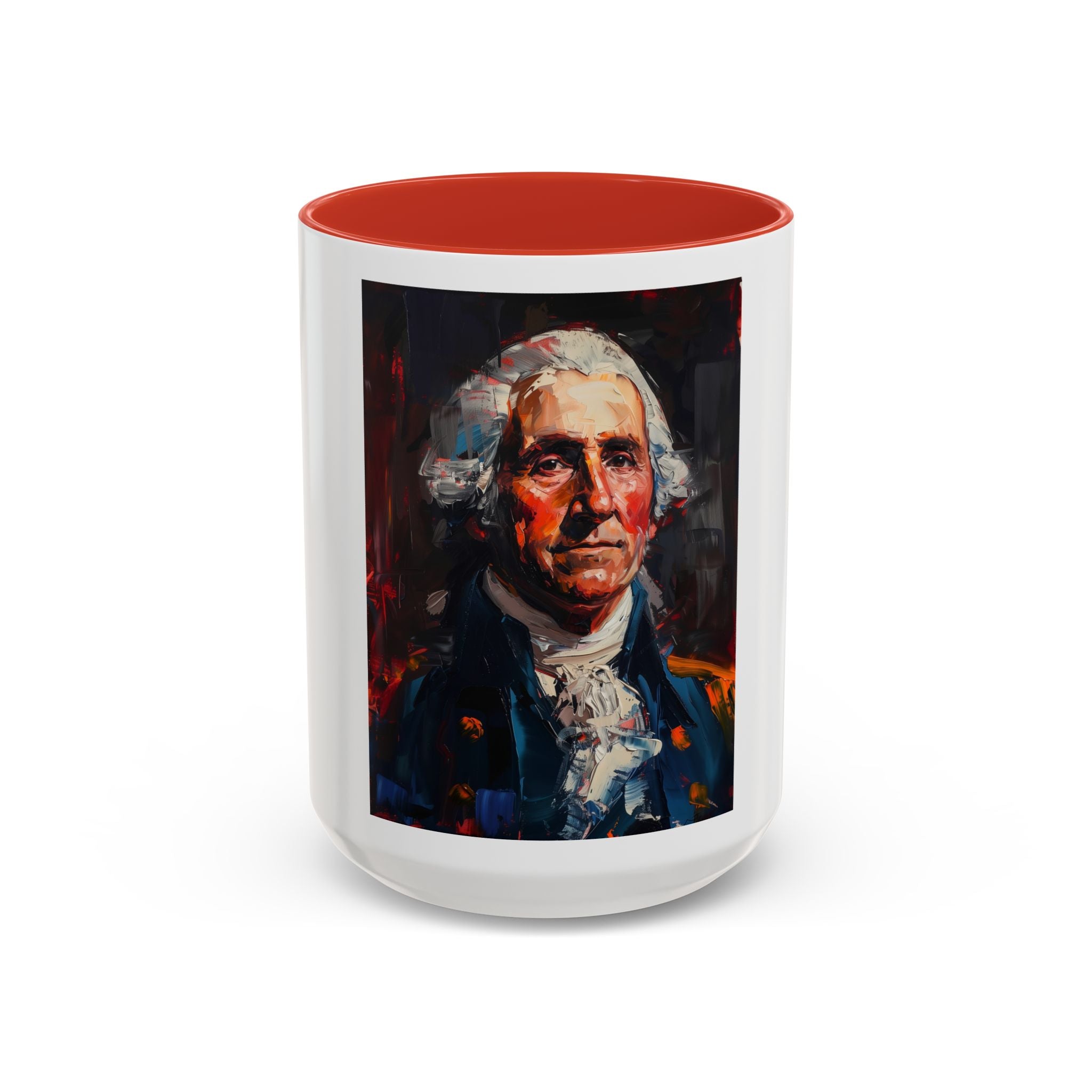 George Washington Historical Portrait Coffee Mug — Patriotic Vintage-Style Art
