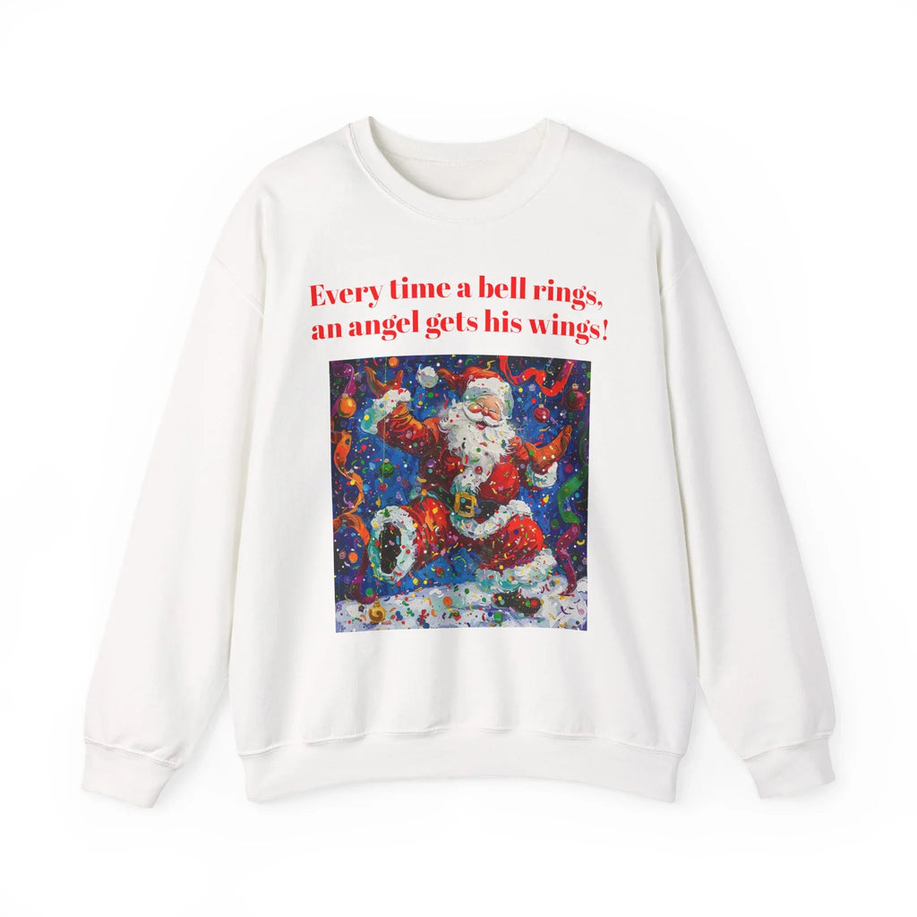 Festive Angel Sweatshirt, Cozy Holiday Crewneck, Christmas Apparel, Unique Gift, Winter Fashion - 250 USA Celebration