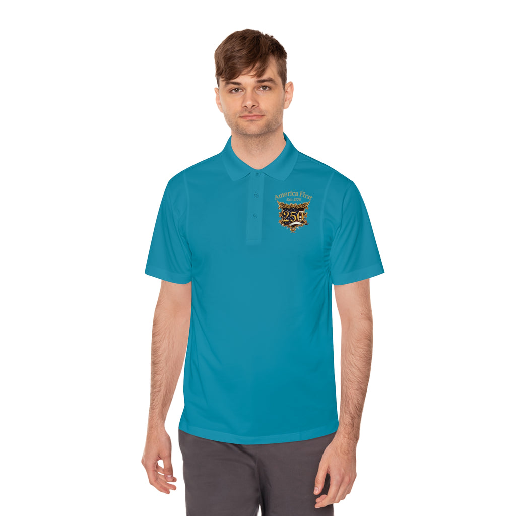 Men's Sport Polo Shirt — American Pride Eagle Shield Polo