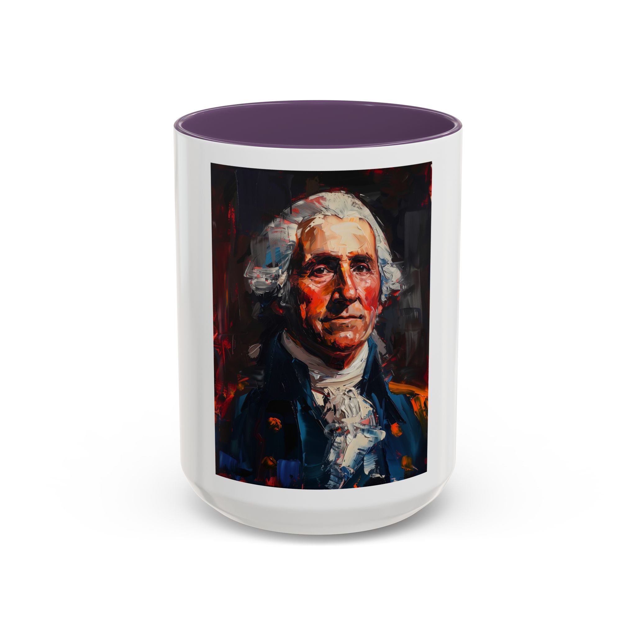 George Washington Historical Portrait Coffee Mug — Patriotic Vintage-Style Art
