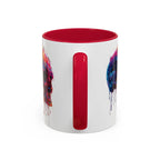 Psychedelic Third Eye Mug | Glowing Mushrooms, Melting Doves, Neon Lava Art - 250 USA Celebration