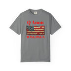 Q Anon WWG1WGA T-Shirt | American Flag Graphic Tee - 250 USA Celebration