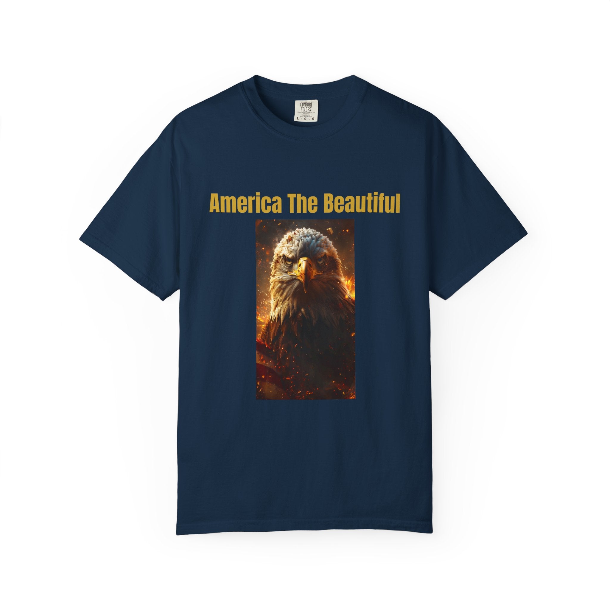 America The Beautiful Eagle T-Shirt — Patriotic Bald Eagle Tee