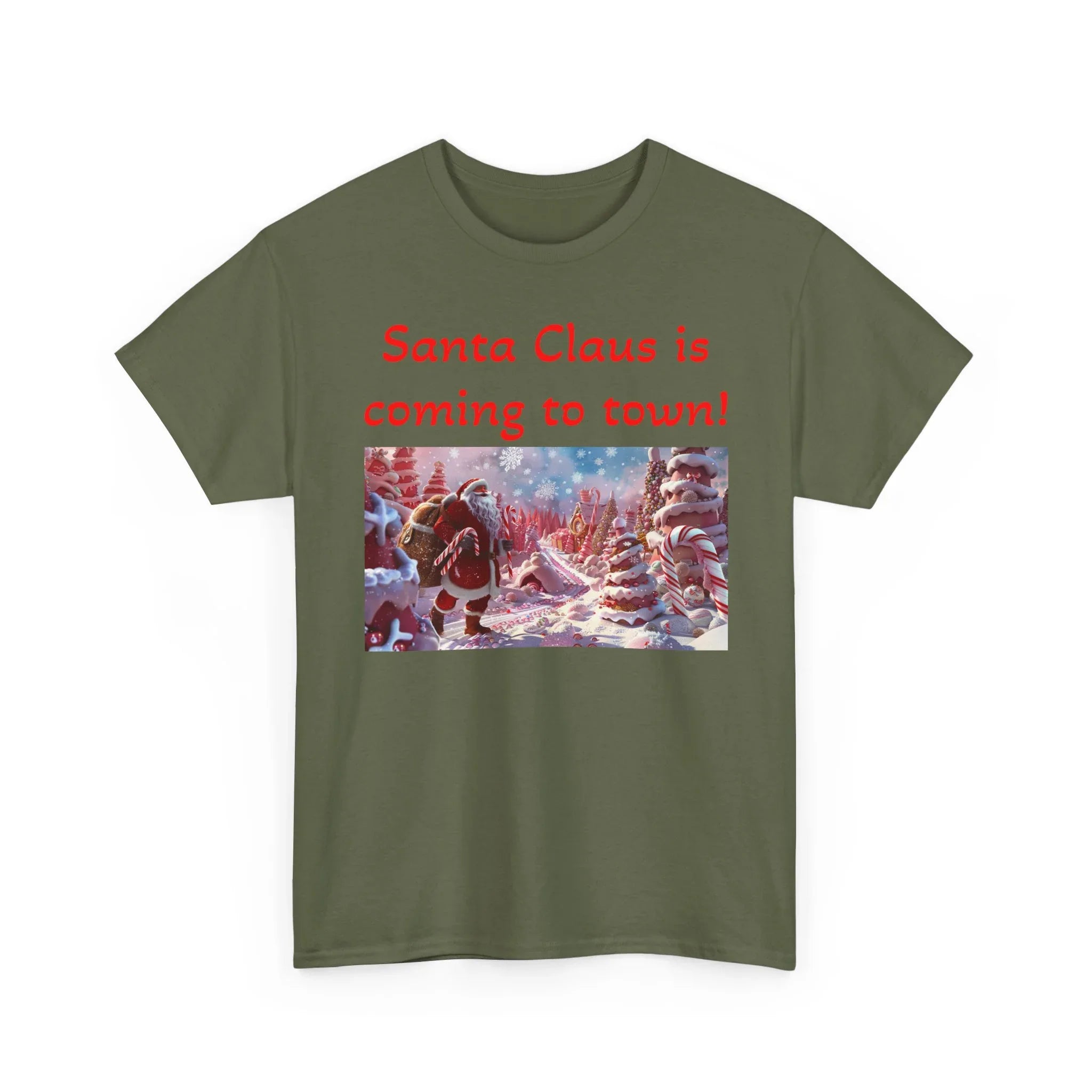 Festive Santa Tee, Unisex Christmas Shirt, Holiday Gift for Him/Her, Fun Santa Claus T-Shirt, Winter Wear, Family Gathering Apparel - 250 USA Celebration